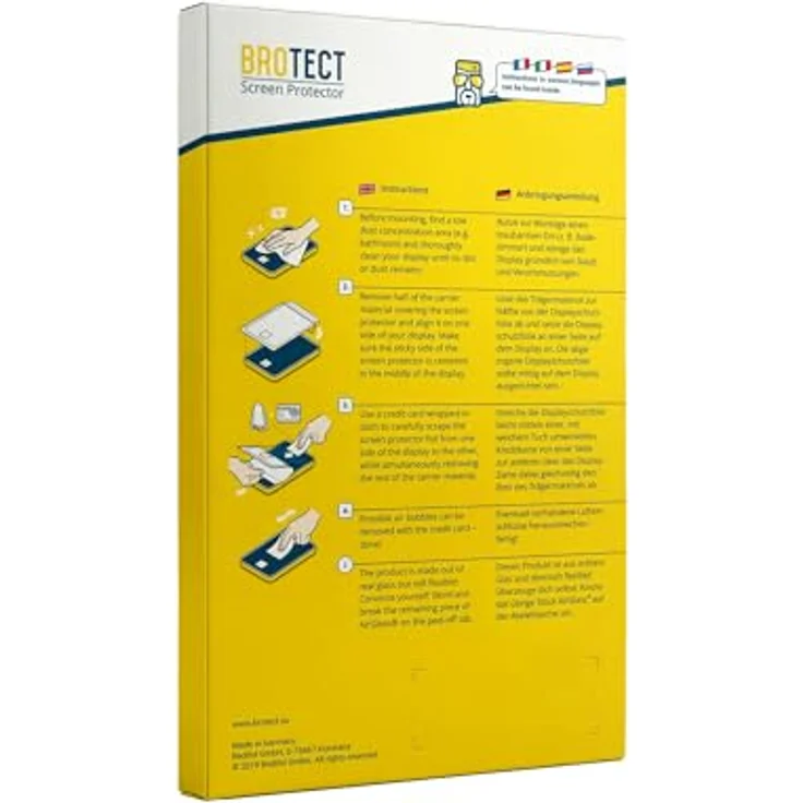 BROTECT 6 Stück Schutzglas für Bambu Lab H2C, Extrem kratzfest 9H, Anti-Fingerprint, Ultra-transparent – Bild 5