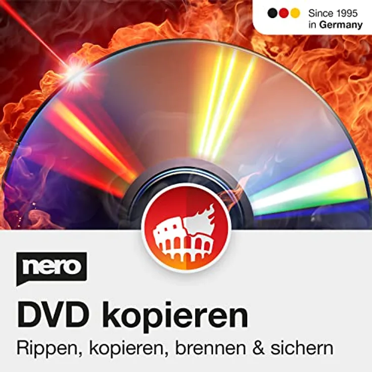 Nero DVD Kopieren und DVD Brennen | Nero Burning ROM 2023 | Brennprogramm | DVD Brenner Software | Brennen - Kopieren - Sichern | Unlimitierte Lizenz | 1 PC | Windows 11 / 10 / 8 / 7