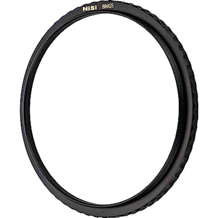 Nisi Brass 46 mm Objektivfilter, silber, mit Antireflex-Filzbehandlung und gerändelten Seiten – Bild 1