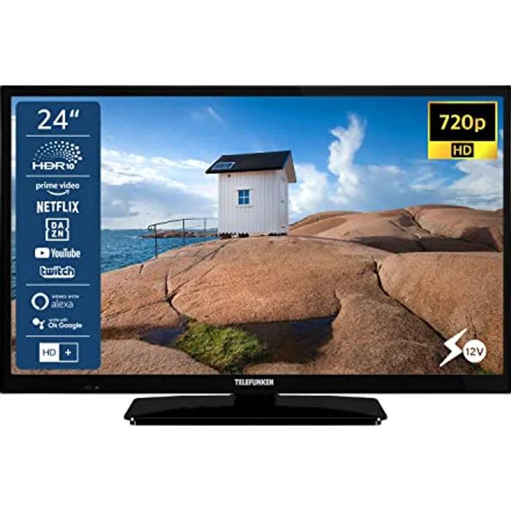 Telefunken XH-24SN550MV 61 cm (24 Zoll) LED Smart TV (FUll HD, HDR10+, HLG) HD-Triple-Tuner (Satellit, Antenne, Kabel) Energieklasse E (DE-Modell) – Bild 2