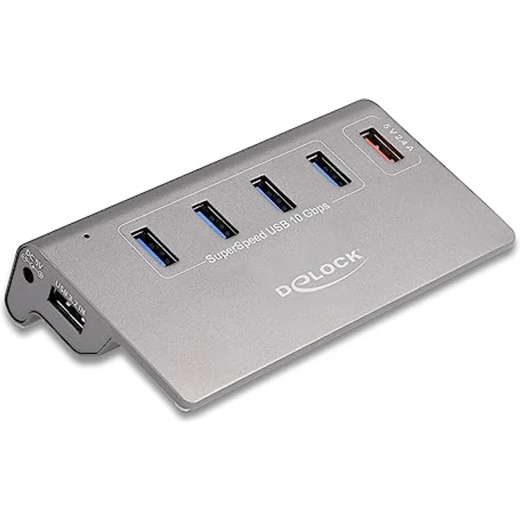 DeLOCK USB-Hub USB 10 Gbps Hub mit 4 USB Typ-A Ports + 1 Schnellladeport – Bild 1