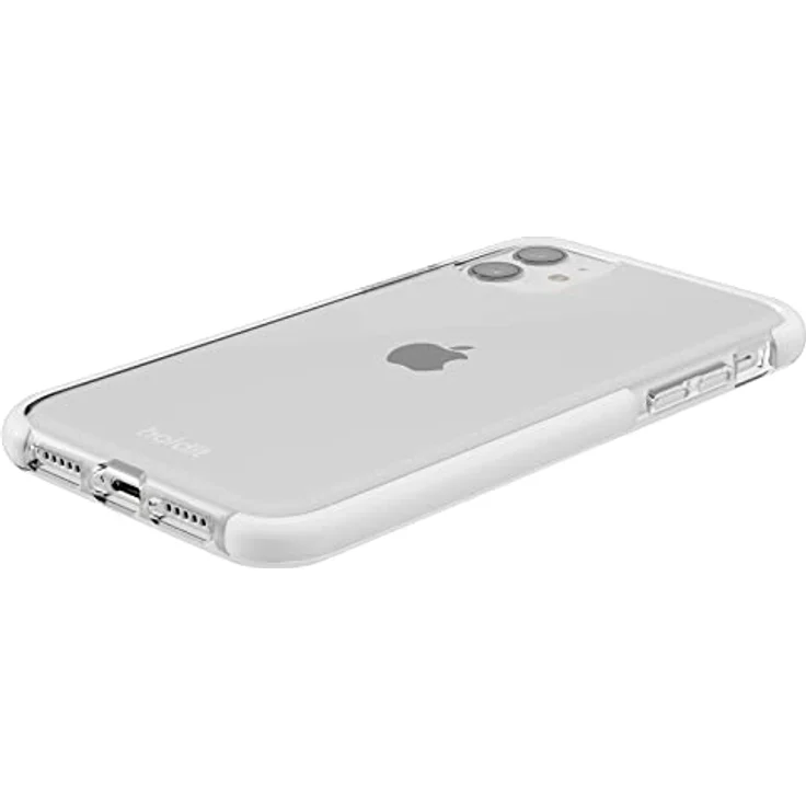 holdit Transparent Hülle für iPhone 11/XR (6,1") - Vergilbungsfrei TPU hülle - Flexiblem und Durchsichtige Handyhüllen in Getönter Farbe - Crystal Clear - Weiß – Bild 4