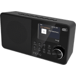 PEAQ PDR 55 DAB+ Radio mit Farbdisplay, DAB+/FM Empfang, Schwarz