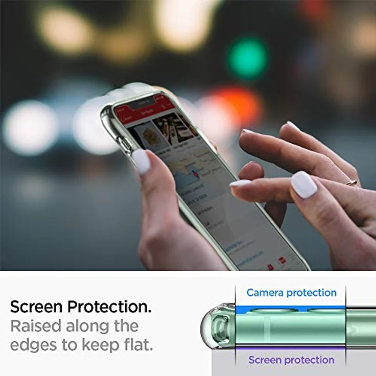 Spigen Ultra Hybrid Kompatibel mit iPhone 11 Hülle, Transparent PC Back Silikon Rahmen [Military Grade Drop Tested] Handyhülle für iPhone 11 Case Crystal Clear 076CS27185 – Bild 4