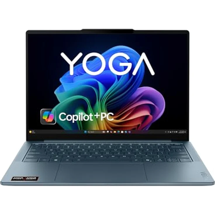 Lenovo Yoga Slim 7 Laptop, 14" 2.8K WUXGA OLED, AMD Ryzen AI 5 340, 16GB RAM, 512GB SSD, Tidal Teal, Windows 11 Home, 3 Monate Premium Care – Bild 1