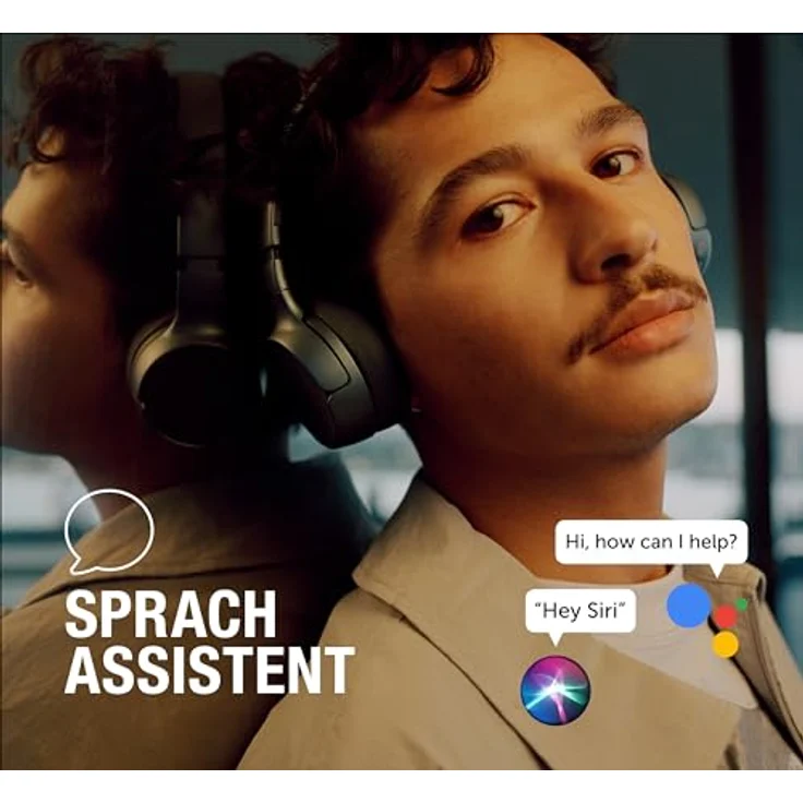 Fresh 'n Rebel Code Fuse, Bluetooth-Kopfhörer on-Ear, kabellos, 30 Stunden Spielzeit, mit Mikrofon und Sprachassistent, Lautstärkeregler und Wiedergabe/Pause-Tasten, faltbar (Storm Grey) – Bild 5