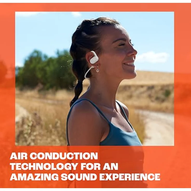JBL Soundgear Sense – Kabellose Bluetooth-Open-Ear-Kopfhörer – Spritzwassergeschützt und komfortabel – In Weiß – Bild 5