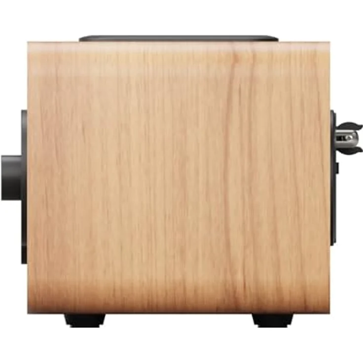 Blaupunkt DR10CR Tragbares DAB+ UKW-Radio, Bluetooth 5.3, USB/microSD-Player, Holzgehäuse, LCD-Display, Dual-Alarm, Akku 1800 mAh, Fernbedienung, Kopfhörerausgang – Bild 3