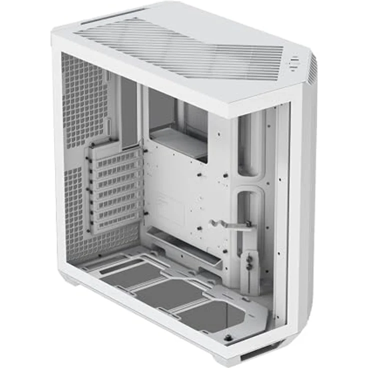 APNX V1 Gaming PC Gehäuse ATX Weiß - Mid Tower Case mit Panorama Hartglas - Grafikkarten bis 395mm, Radiatoren bis 360mm - max 10 120mm Lüfter – Bild 1
