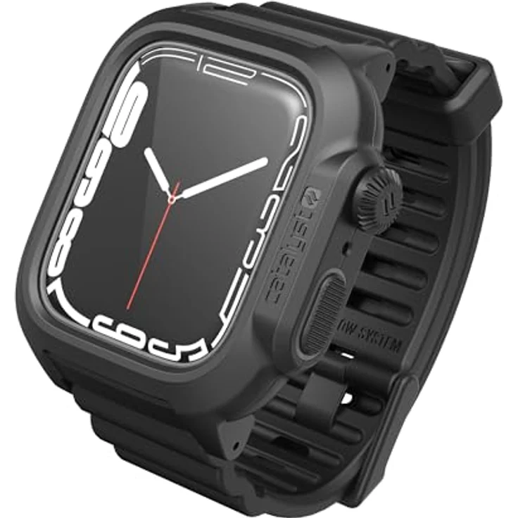 Catalyst Total Protection Case 45mm, Wasserdichtes Smartwatch Zubehör bis 100m, Schwarz – Bild 2
