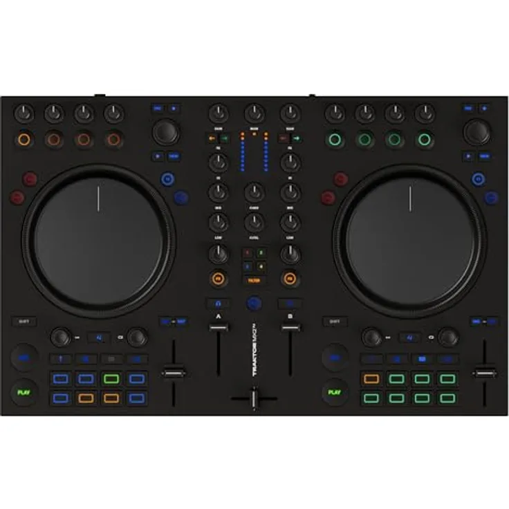 Native Instruments Traktor Mx2, DJ-Controller mit Audiointerface und Traktor Pro 4 Software