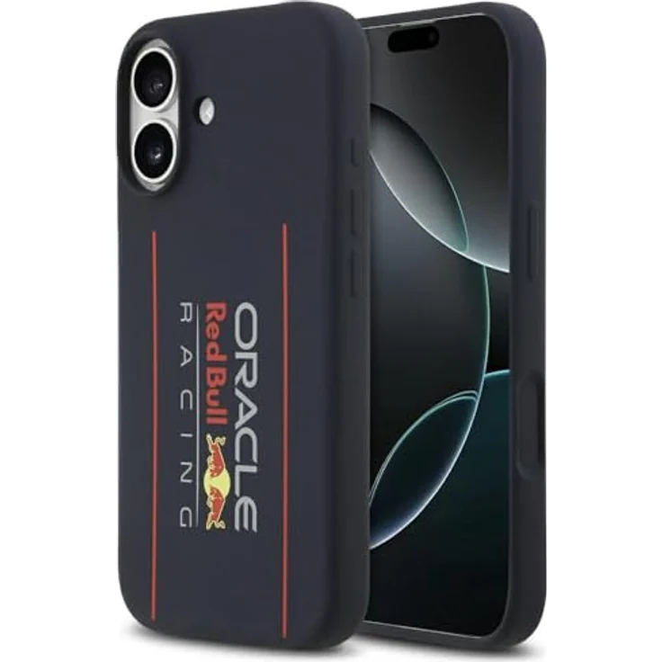 Red Bull Silicone Oversize Vertical Logo MagSafe Case für iPhone 17, Navy Blue Smartphone Hülle – Bild 1