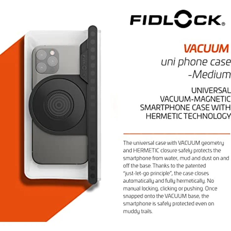 Fidlock Vacuum Universal Phone Case M, 100% wasser- und sanddicht, 360° drehbar, aus Polyamid und TPU – Bild 2