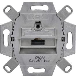 Rutenbeck Netzwerkdose Unterputz Einsatz CAT 6a, 8 Kontakte, 70 x 70 x 40 mm