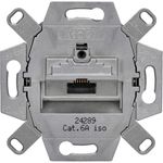 Rutenbeck Netzwerkdose Unterputz Einsatz CAT 6a, 8 Kontakte, 70 x 70 x 40 mm, hohe Übertragungsleistung gemäß ISO/IEC