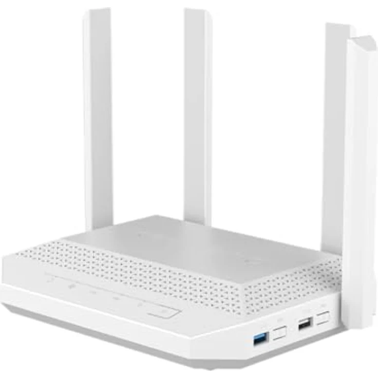 Keenetic Hero AX3000, Mesh-Wi-Fi-6-Multi-Gigabit-Router mit 4-Port-Gigabit- und 1-Port-2,5-Gigabit-Smart-Switch, SFP-Combo-Port, USB 2.0 und USB 3.0 Ports – Bild 3