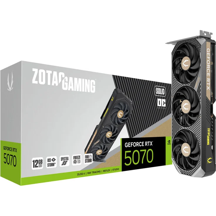 ZOTAC GAMING GeForce RTX 5070 Solid OC, 12288 MB GDDR7 – Bild 1