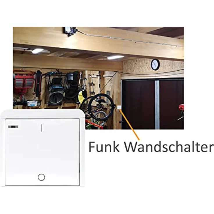 ChiliTec Funk-Wandsender PRO für Pilota Casa 433,92MHz, max. 70m, Batterie CR2032 – Bild 3