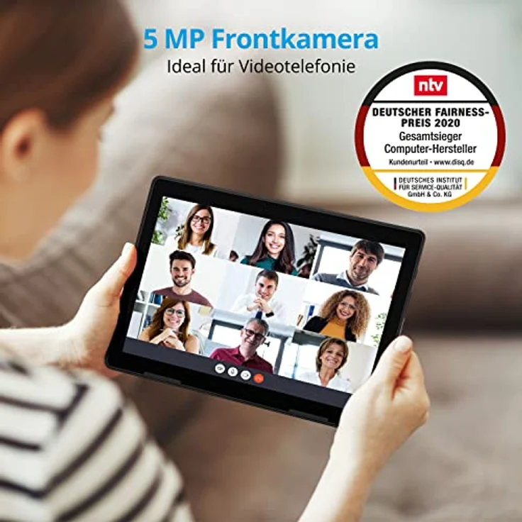 Medion LIFETAB E10713 Full-HD-Auflösung 10 Zoll, LTE-Tablet, Quad-Core, 3 GB RAM, 64 GB Speicher, Android, Schwarz (MD60217) – Bild 2