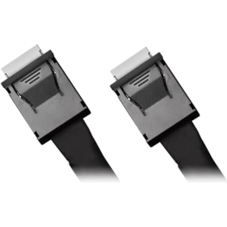 ICY DOCK MB302L-B Datenkabel - 1x MCIO SFF-TA-1016 8i zu 2x OCuLink SFF-8611 4i Länge 50cm - PCIe 4.0 unterstützt, Schwarz – Bild 3
