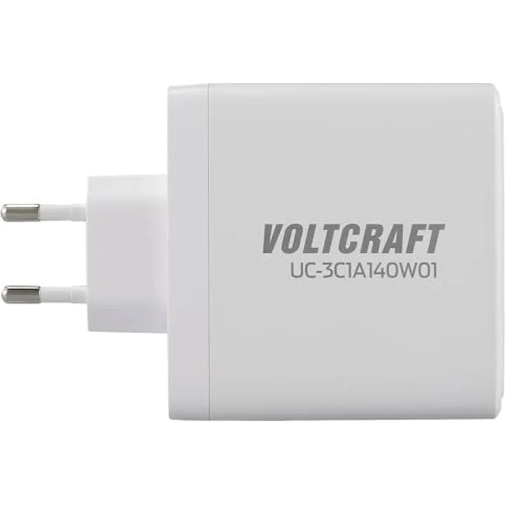 Voltcraft UC-3C1A140W01 USB-Ladegerät 140 W Steckdose 5 A USB-C® Schnellladegerät 4 x GaN, weiß – Bild 3