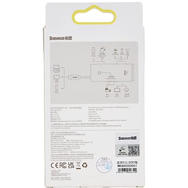 Baseus LITE Series BS-OH019 HUB Adapter Type-C 6-Port Black – Bild 3