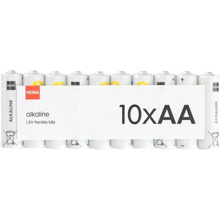 Hema 10er-Pack AA-Batterien, Alkaline