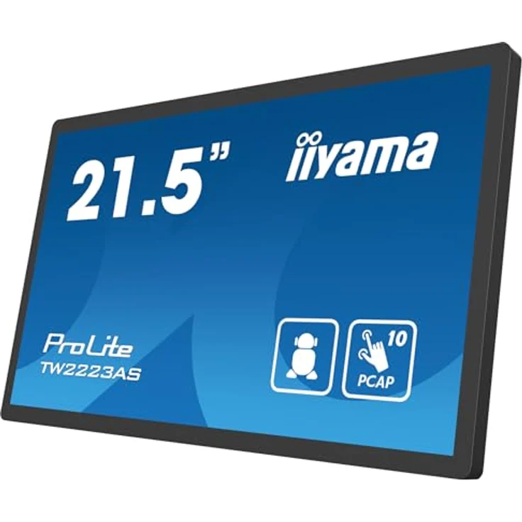 iiyama Prolite TW2223AS-B2 21,5" Full-HD VA LED-Monitor mit Android OS WiFi Bluetooth SD Slot 6H 24/7, schwarz – Bild 5