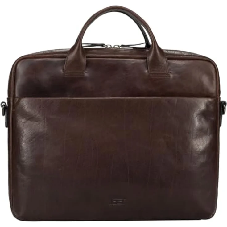 Jost Glasgow Aktentasche aus 100% Leder, 37 cm mit Laptopfach, braun – Bild 1
