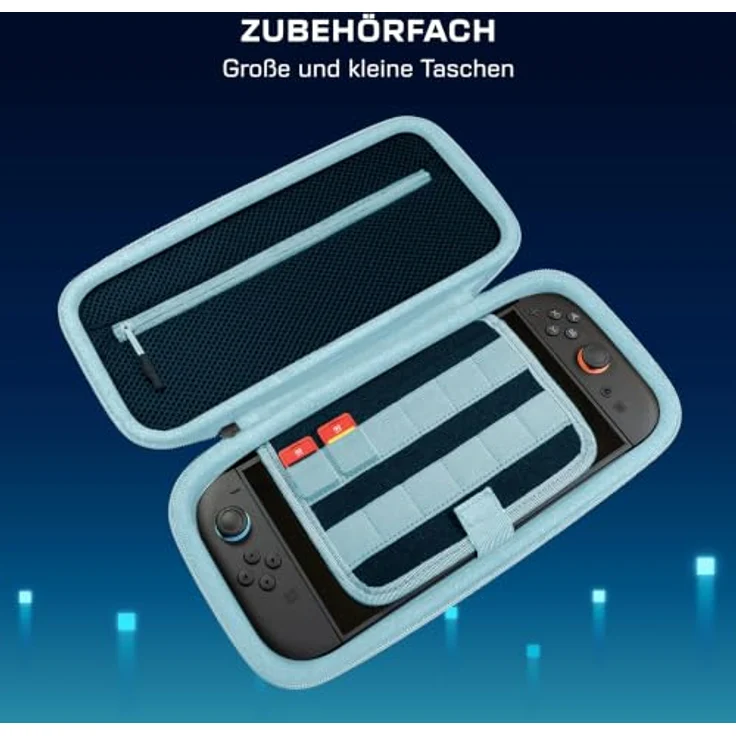 Turtle Beach PlayTrek™ Reisetasche für Nintendo Switch™ 2, Minecraft™ Dungeons II-Design mit EVA-Außenhülle und gepolstertem Innenraum, für maximalen Schutz und Zubehörorganisation – Bild 10