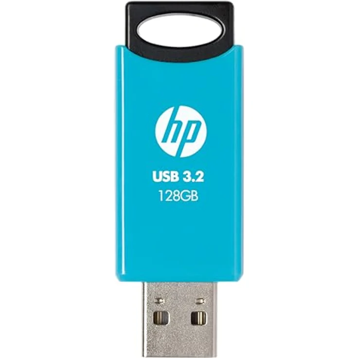 HP 712w USB 3.2 Gen 1 Flash-Laufwerk 128GB, blau, bis zu 120 MB/s Lesegeschwindigkeit, langlebiges Schiebe-Design – Bild 2