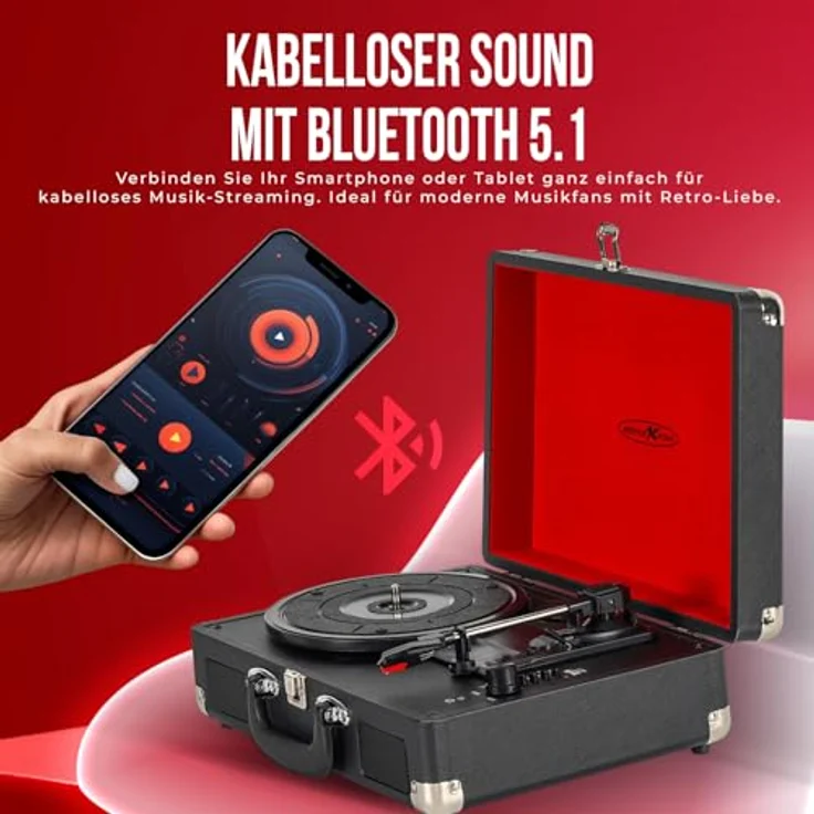 Reflexion HIF1979BT, Plattenspieler mit Bluetooth-Funktion und modernem Design – Bild 2