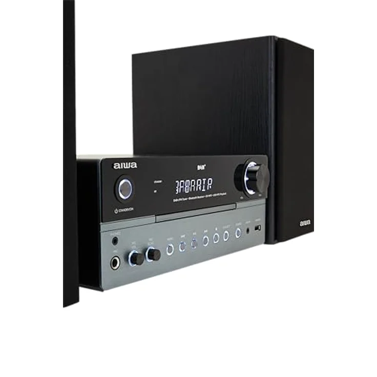 Aiwa MSBTU-700 DAB, Kompaktanlage mit Bluetooth V5.0 und 30 W Leistung, silber – Bild 5