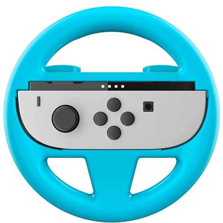 Nacon NA028249 Gaming-Controller Set mit roten und blauen Steuerrädern für Nintendo Switch 2, ergonomisch und für Rennspiele optimiert – Bild 5