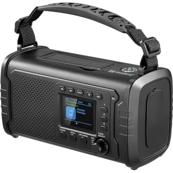Sandberg Survivor DAB+ Radio All-in-1 20000, DAB+/FM mit Bluetooth 5.3 Lautsprecher und 20000 mAh Powerbank, IP53, Outdoor-tauglich – Bild 3