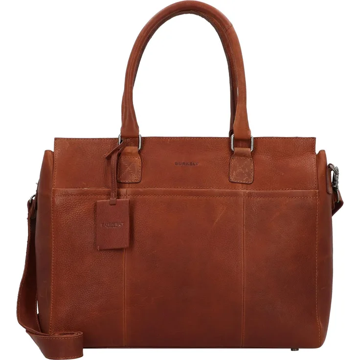 Burkely Antique Avery (15.60", Universal), Notebooktasche, Braun - Luxuriöse Laptoptasche aus vollnarbigem Pull-Up-Leder