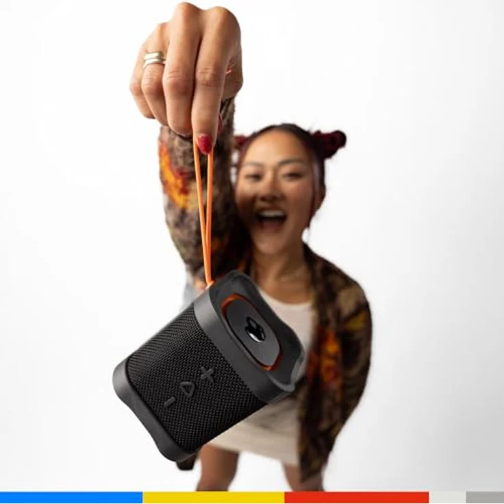 Skullcandy Terrain Mini, Bluetooth Lautsprecher mit 14 h Akkulaufzeit, wasserdicht, Schwarz – Bild 7
