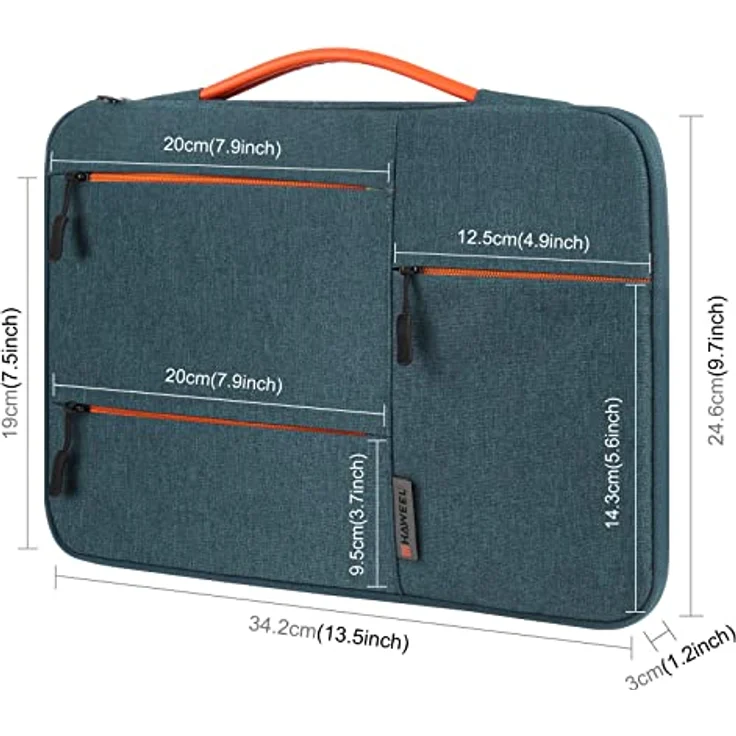 König Design Laptoptasche Laptophülle 13 Zoll - 13,5 Zolll stoßfeste Notebooktasche Laptop Schutzhülle Notebook Sleeve Hülle PC Laptop Schutztasche Navy Blau – Bild 2