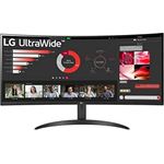 LG UltraWide 21:9 Curved QHD Monitor 34WR50QC-B - 34 Zoll, HDR10, PBP-Modus, AMD FreeSync, 100Hz, Schwarz