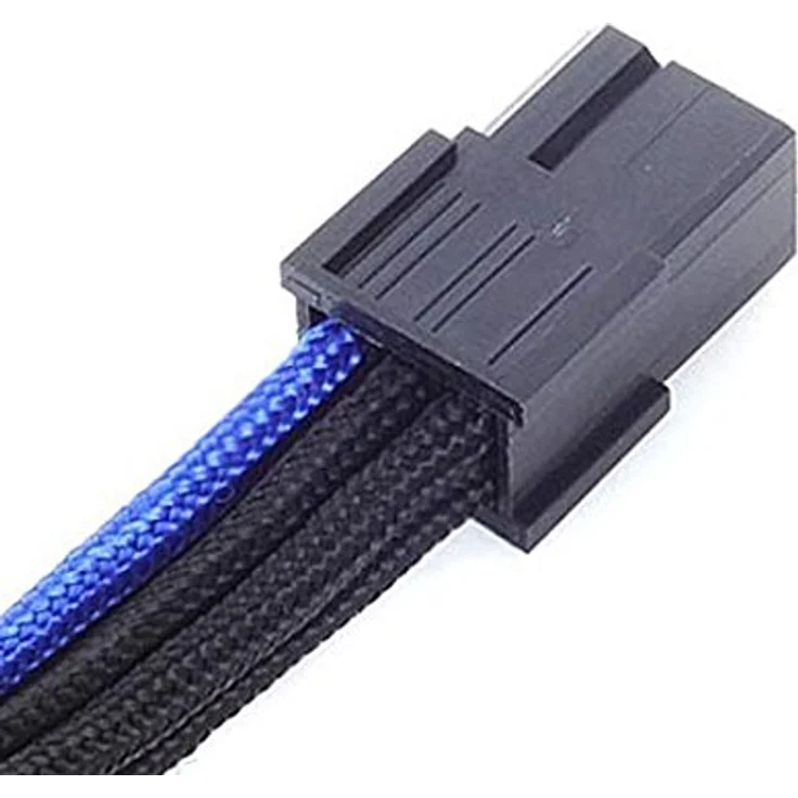 SilverStone PP07 - Spannungsversorgungs-Verlängerungskabel - PCI-Express-Stromversorgung, 6-polig (M) - PCI-Express-Stromversorgung, 6-polig (W) - 25cm - Schwarz/Blau (SST-PP07-IDE6BA) - Preisvergleich – Bild 3