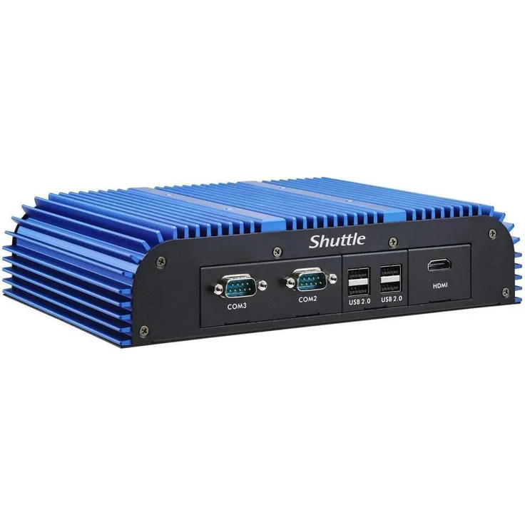 Shuttle BPCAL02, Lüfterloser Industrie Barebone mit Intel Core i3-1215U, 24/7 Einsatzfähigkeit, passives Kühlsystem, robustes Gehäuse