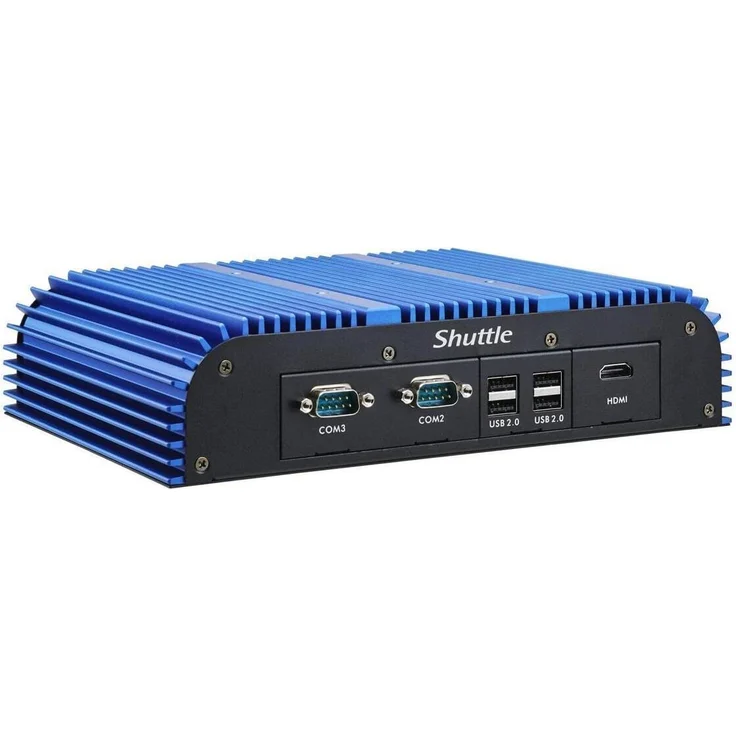Shuttle BPCAL02, Lüfterloser Industrie Barebone mit Intel Core i3-1215U, 24/7 Einsatzfähigkeit, passives Kühlsystem, robustes Gehäuse