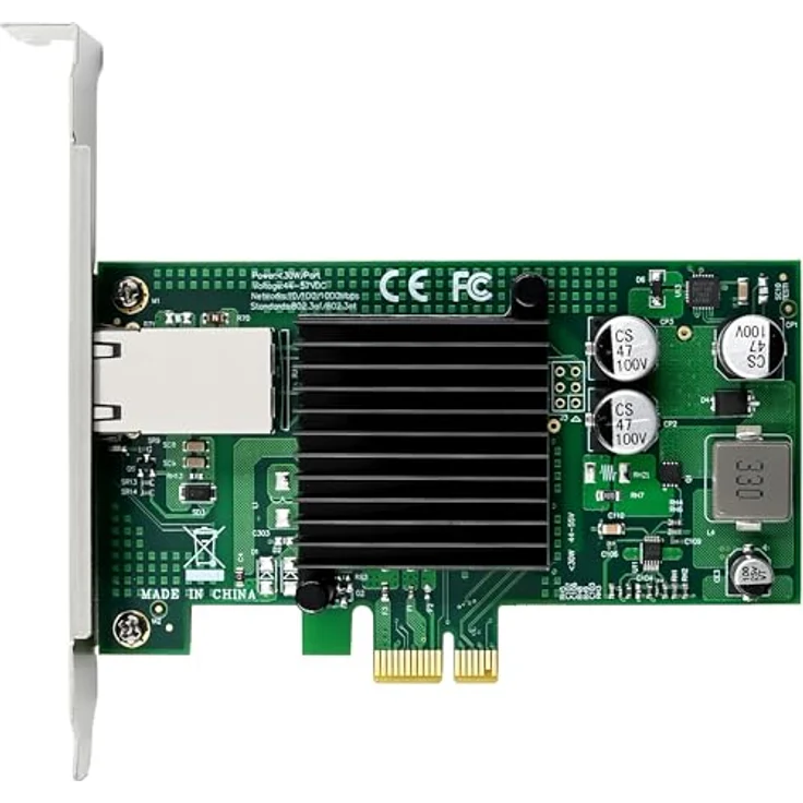 InLine® Gigabit Netzwerkkarte 1x RJ45 1Gb/s, PCIe x1, PoE+ mit Low Profile Slotblech, Intel WGI210AT, 51125O – Bild 5