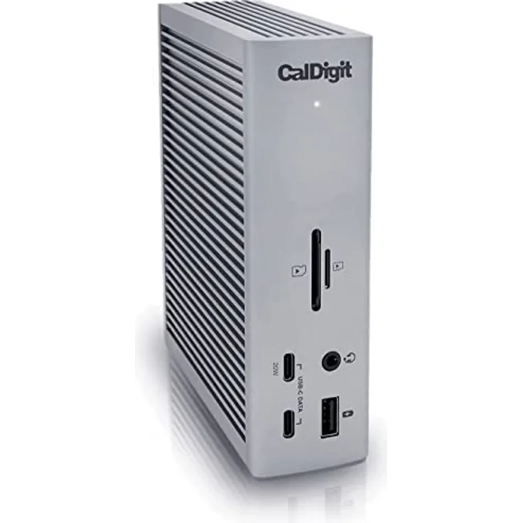 CalDigit TS4 Thunderbolt 4 Dock – 18 Ports, 98 W Aufladung, 3 x Thunderbolt 4 40 Gb/s, 5 x USB-A, 3 x USB-C (10 Gb/s), 2,5 GbE, Single 8K oder Dual 6K 60Hz Displays, Mac, PC