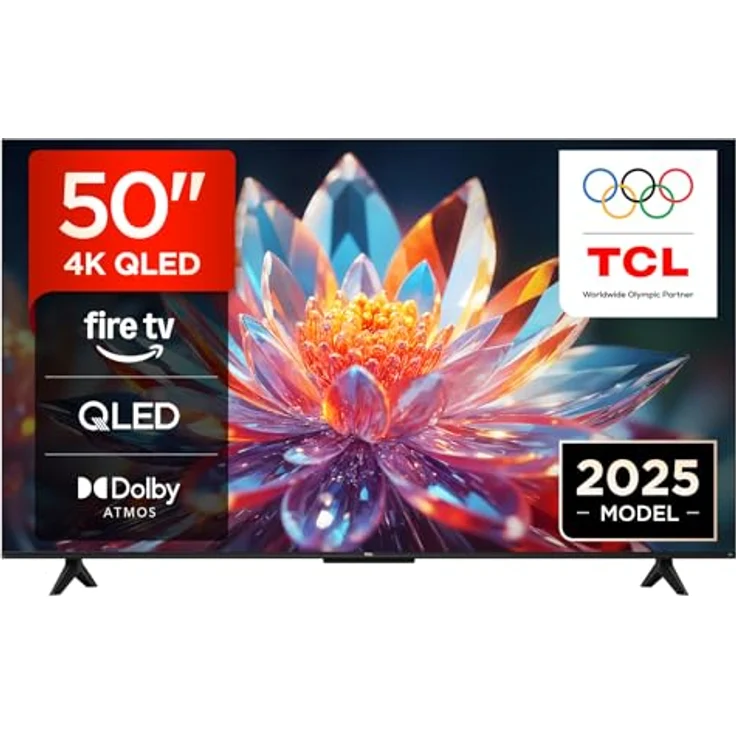 TCL 50T6C QLED 4K Smart TV, Dolby Vision/Atmos, HDR10+, Fire TV, 97% DCI-P3, AirPlay & Google Cast – Bild 2