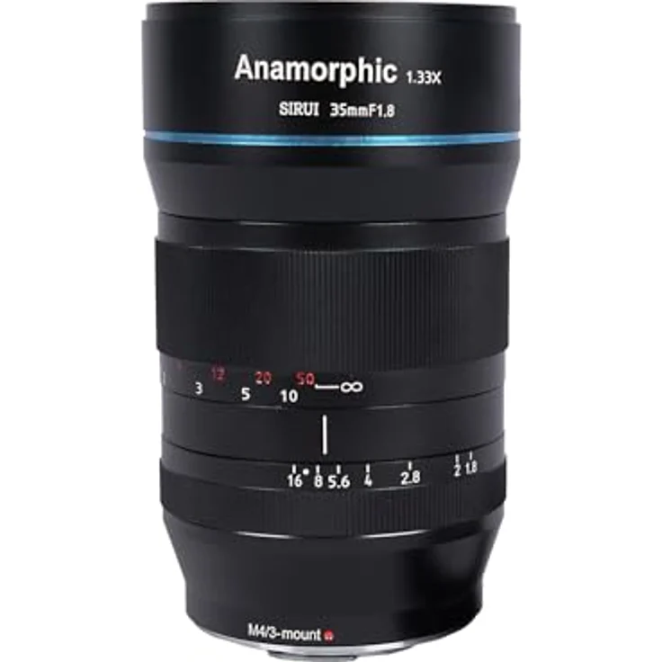 SIRUI 35 mm F1,8 1,33X S35 Anamorphotisches Cine-Objektiv (RF-Mount) für R5, R6, C70, C50, mit ovalem Bokeh und 2,4:1-Breitbildaufnahmen – Bild 1