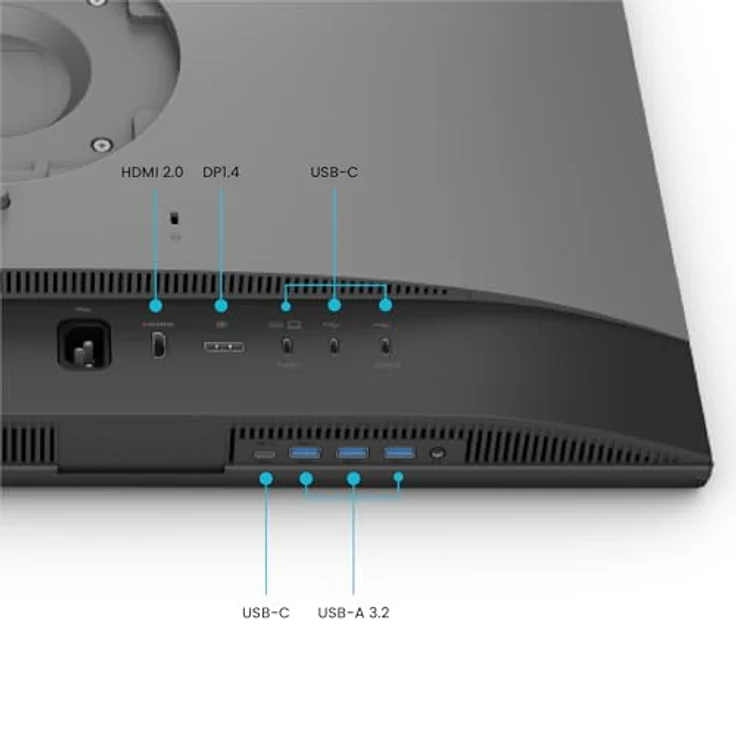 BenQ PD2706QN, 27" QHD Monitor für Designer mit USB-C, Hardwarekalibrierung, KVM-Switch, Daisy Chain, Pantone-zertifiziert – Bild 3