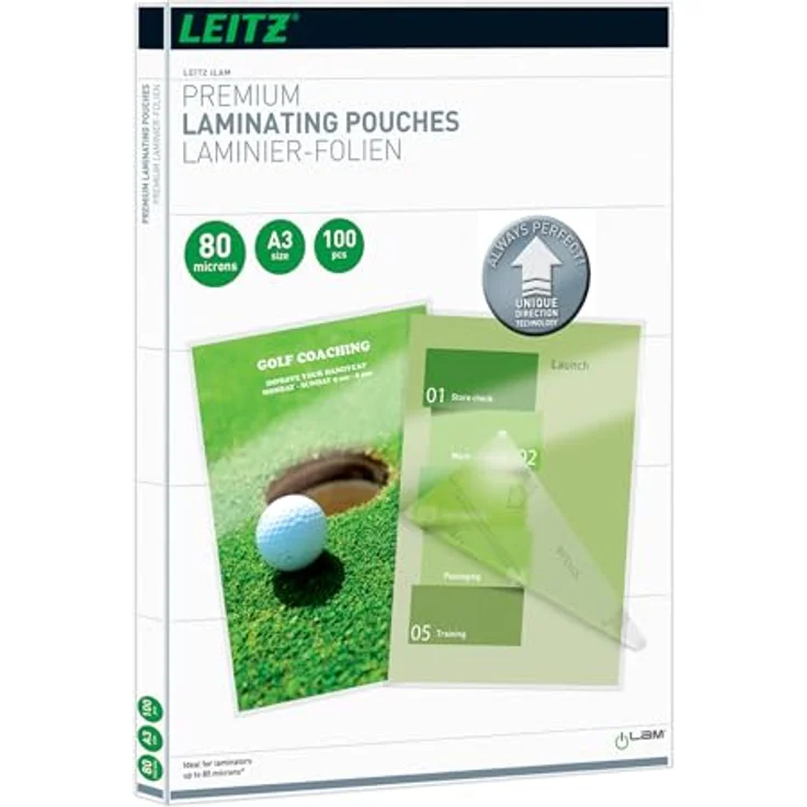 LEITZ Laminiergerät iLAM UDT Folien 7485, Laminiergerät mit Unique Direction Technology für einfache Bedienung, glänzende Oberfläche und Ultra Premium Qualitätsfolie – Bild 1
