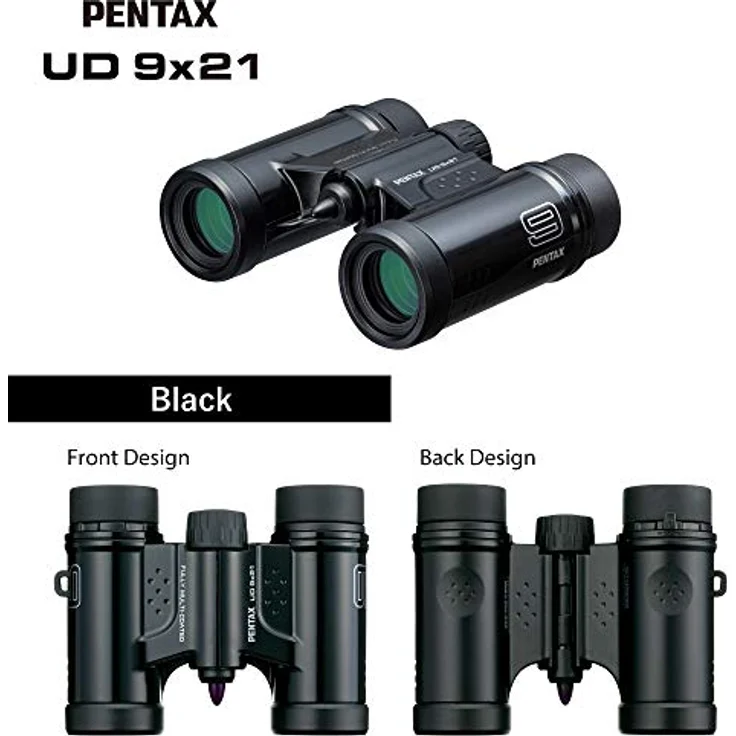 PENTAX Fernglas UD 9x21 Schwarz Ein helles, klares Sichtfeld, leichtes Gehäuse mit einem Dachprisma und voll mehrfach vergütete Optik erzielen hervorragende Bildleistung für Konzerte, Sport und Reisen – Bild 3
