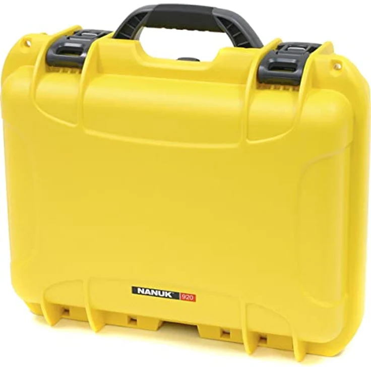 Nanuk Kunststoffkoffer 920, robuster Fotokoffer mit PowerClaw Verriegelung, wasserdicht IP67, Gelb – Bild 1